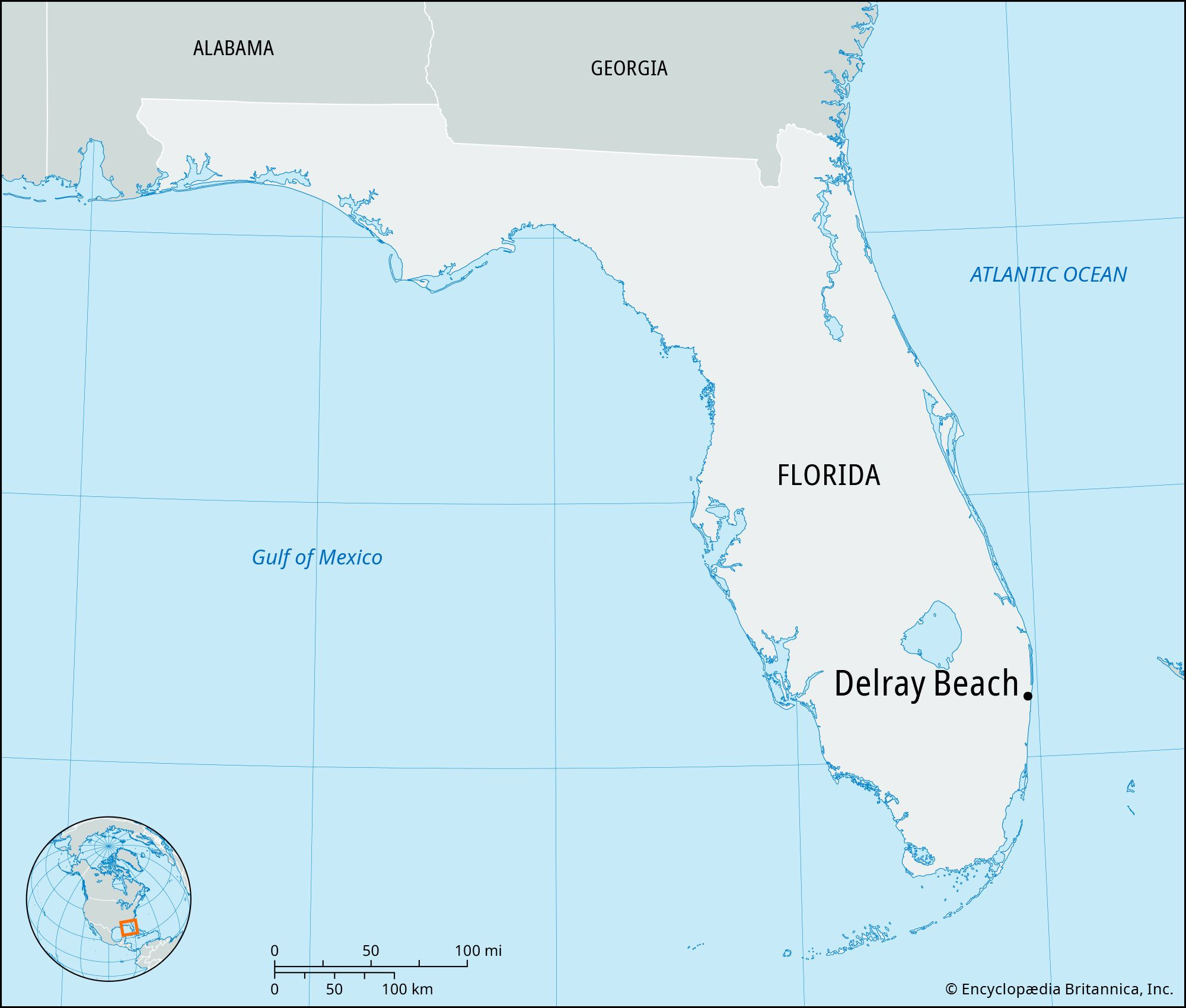 Delray Beach | County, Map, &amp;amp; City | Britannica with Delray Beach On A Map