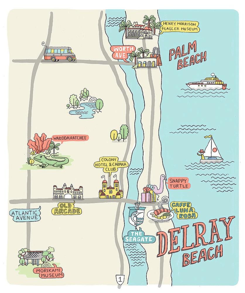 Delray Beach: Discover 11 Delray Beach, Florida Ideas | Florida in Delray Beach on Map of Florida