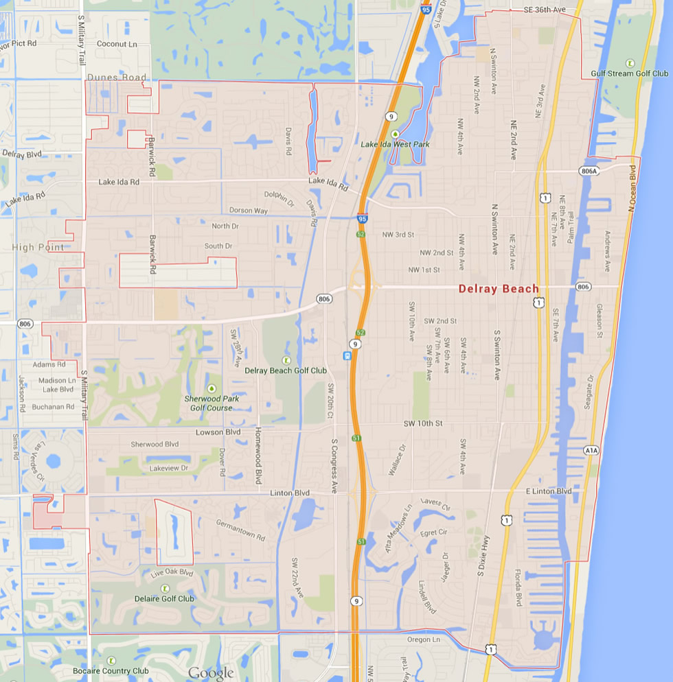 Delray Beach Florida Map - United States in Google Maps Delray Beach Florida