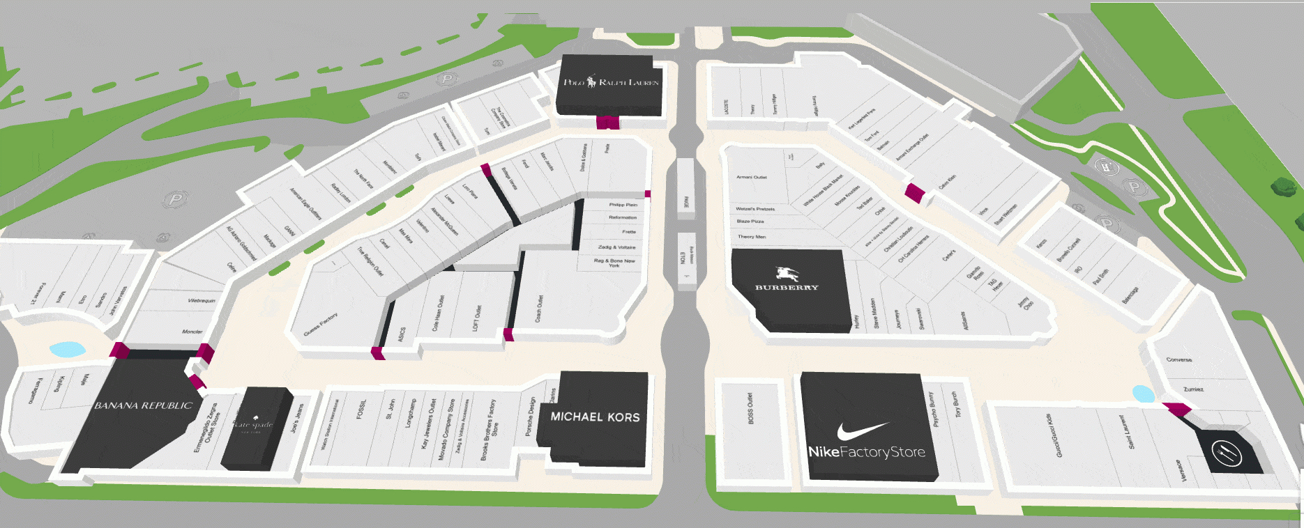 Desert Hills Premium Outlets - Palm Springs regarding Palm Beach Outlets Stores Map