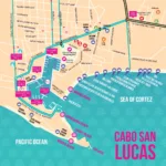 Destino Magazine   Baja 101 Map: Cabo San Lucas Inside Map Of Beaches In Cabo San Lucas