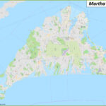 Detailed Map Of Martha'S Vineyard   Ontheworldmap For Martha Vineyard Beaches Map
