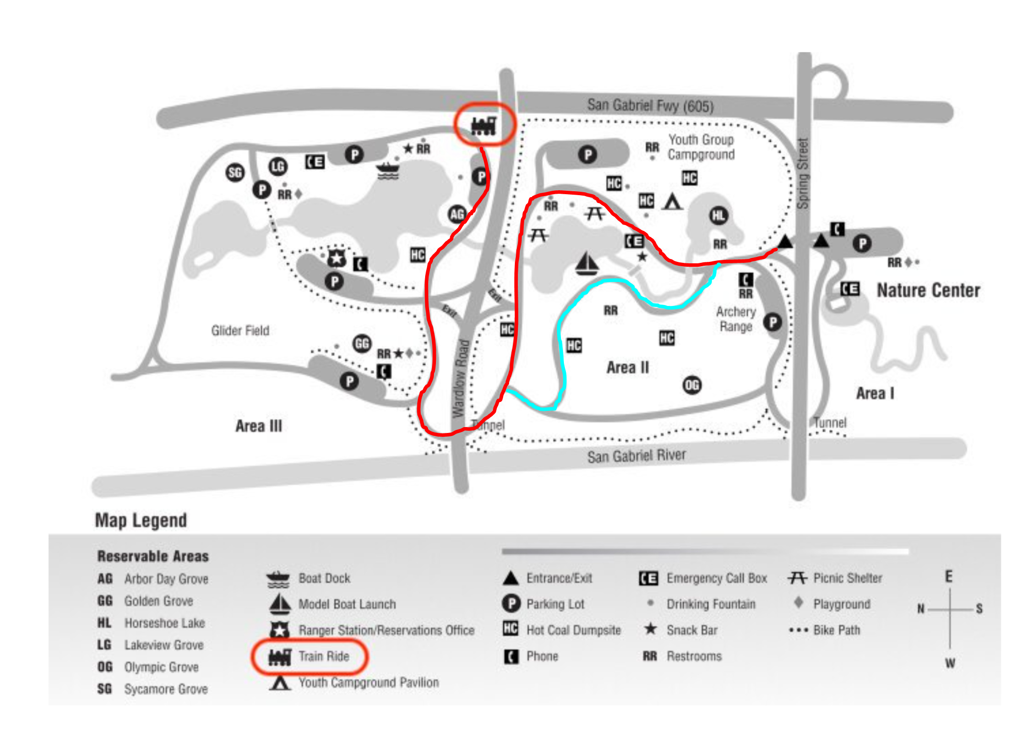 Directions — El Dorado Frontier Amusement Park pertaining to El Dorado Park Map Long Beach