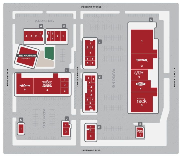 Long Beach Airport Food Map