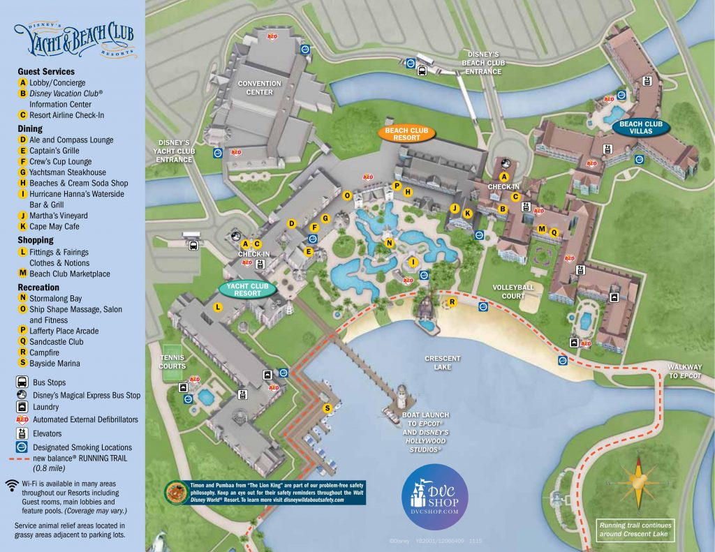 Disney Vacation Club Resort Maps: Find Your Way Around Dvc Resorts within Map Of Disney Vero Beach Resort