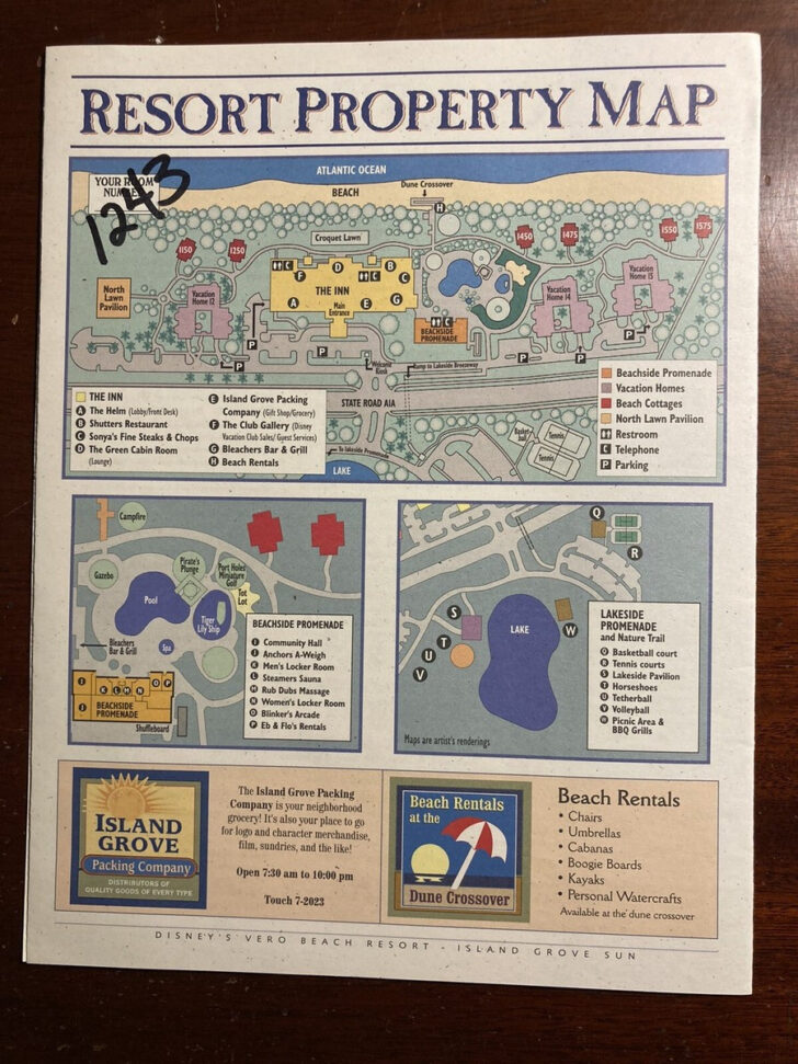 Disney Vero Beach Resort Map