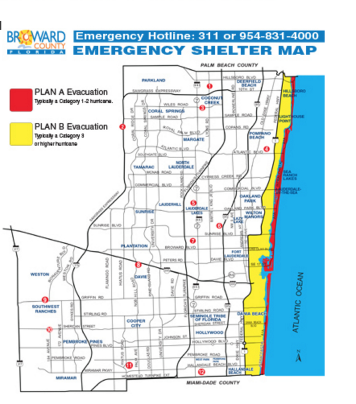 West Palm Beach Evacuation Zone Map