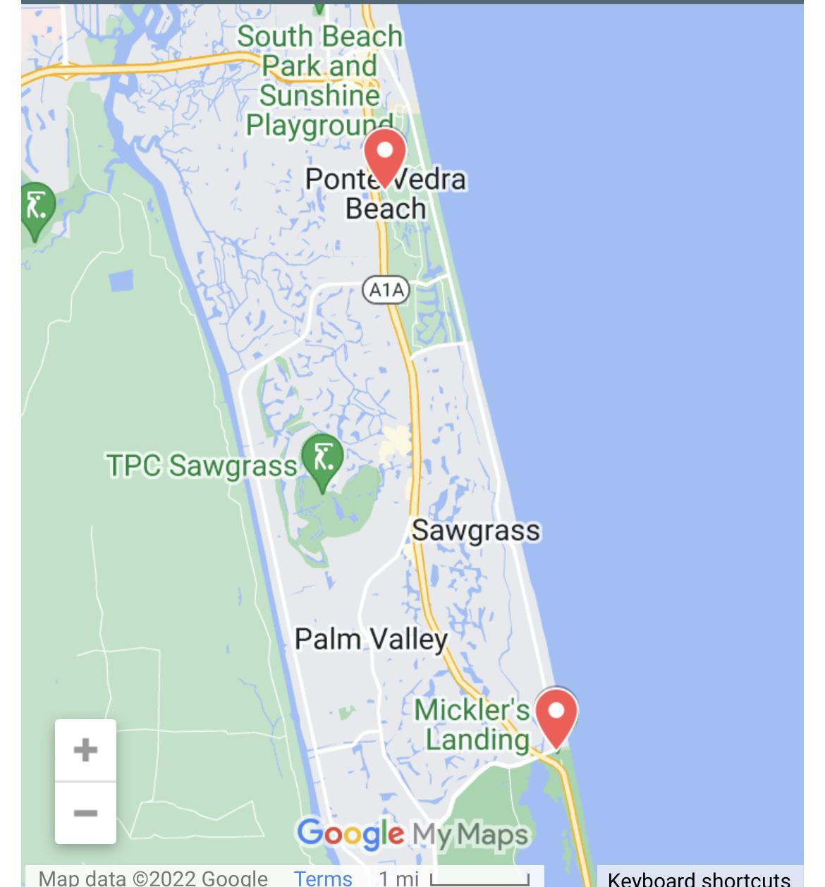 Does Anyone Have An Address For Public Beach Access For Ponte inside Florida Map Ponte Vedra Beach
