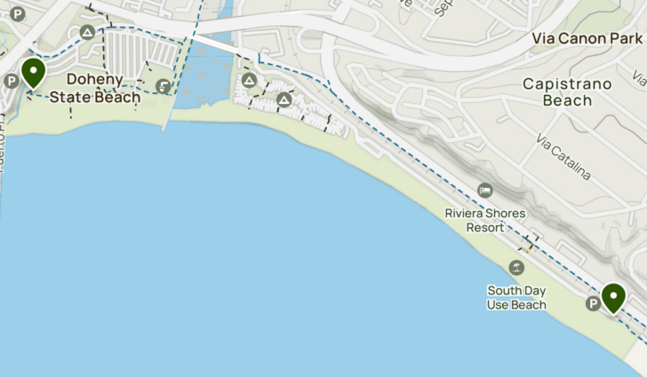 Map of Doheny State Beach