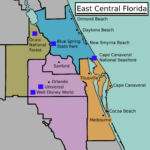 East Central Florida – Travel Guide At Wikivoyage Throughout Map Of Central Florida East Coast