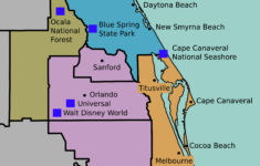 East Central Florida – Travel Guide At Wikivoyage within Map Of East Florida Coast