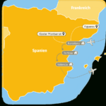 East Coast Spain: 8 Days From Barcelona To Valencia Intended For Map Of Beaches Along East Coast