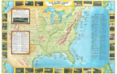 East &amp; Gulf Coast Surfing Map with Map of Us East Coast Beaches