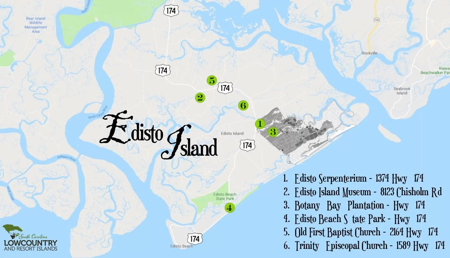 Edisto Beach | Day Trips - South Carolina Lowcountry throughout Edisto Beach South Carolina Map