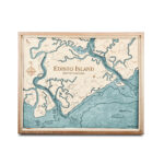 Edisto Island Nautical Map Wall Art   Sea And Soul Charts With Regard To Edisto Beach Map South Carolina
