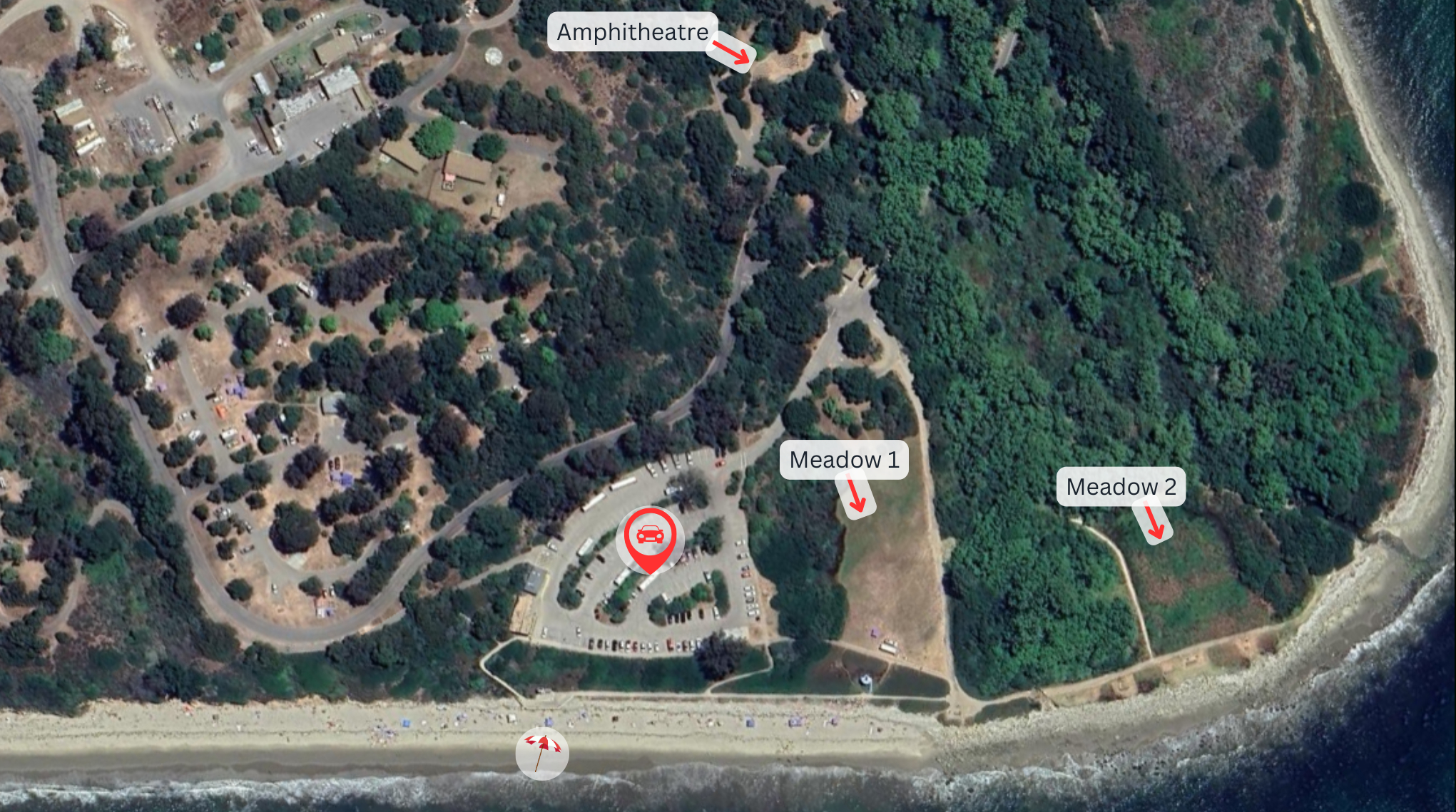 El Capitan State Beach - Special Event Locations with regard to El Capitan State Beach Camping Map