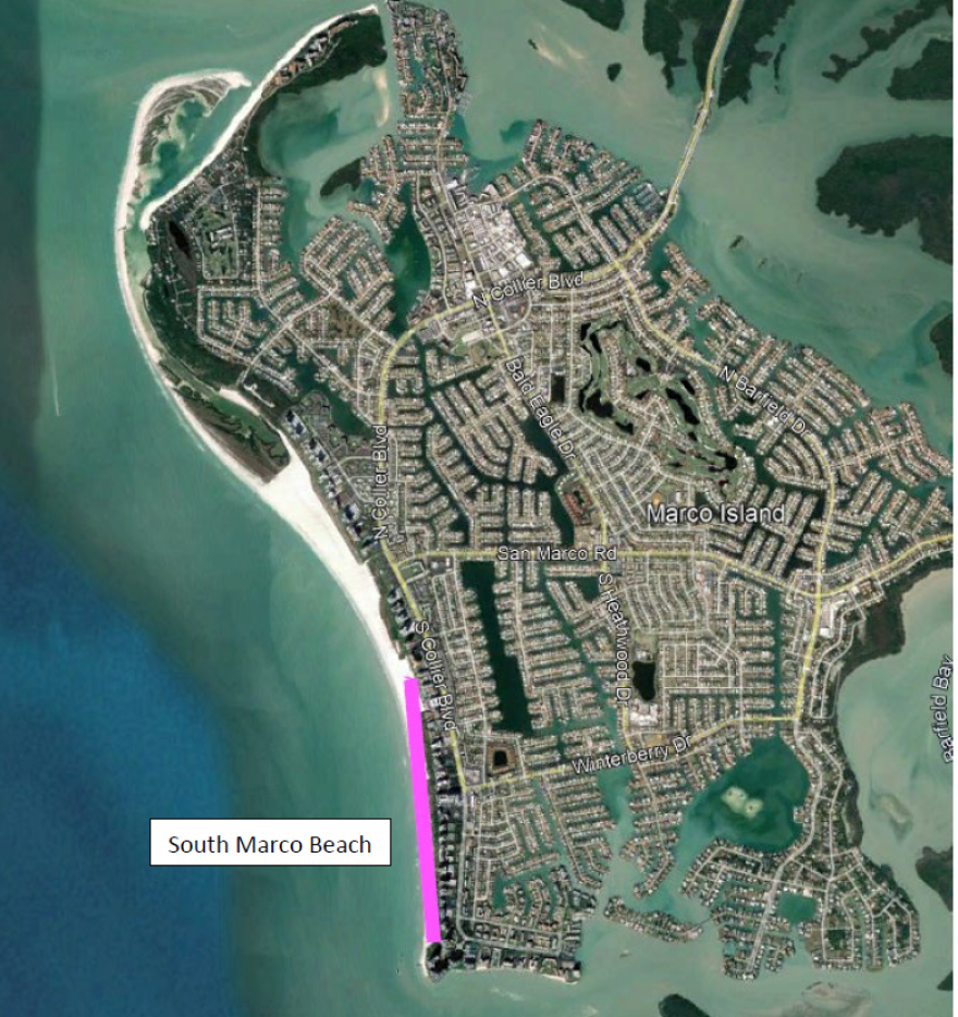 Emergency Beach Berm Project On South Marco Beach Nearly Done throughout Map Of Marco Island Beaches