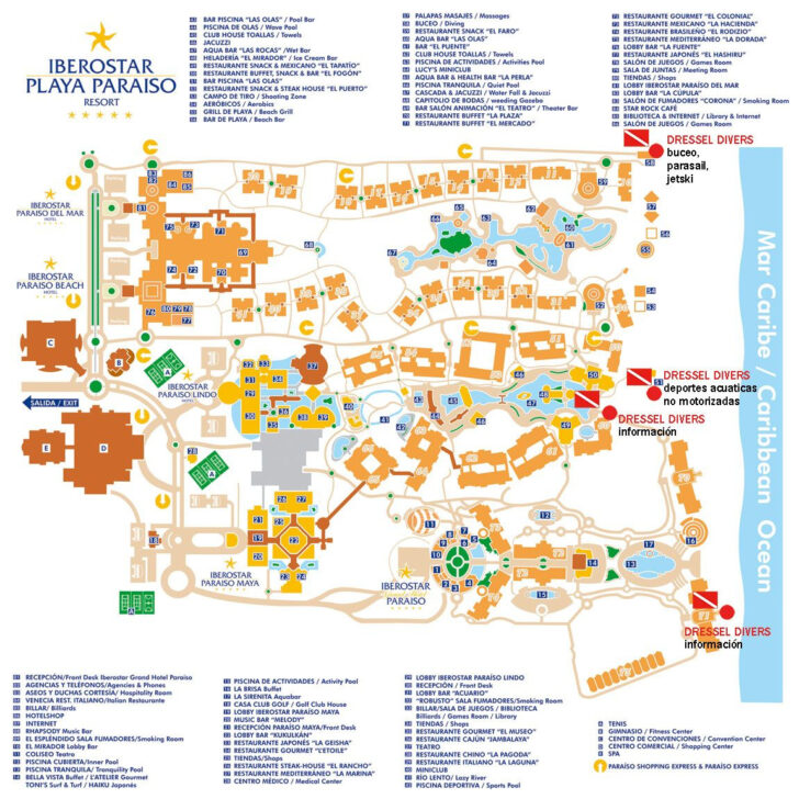 Iberostar Paraiso Beach Resort Map