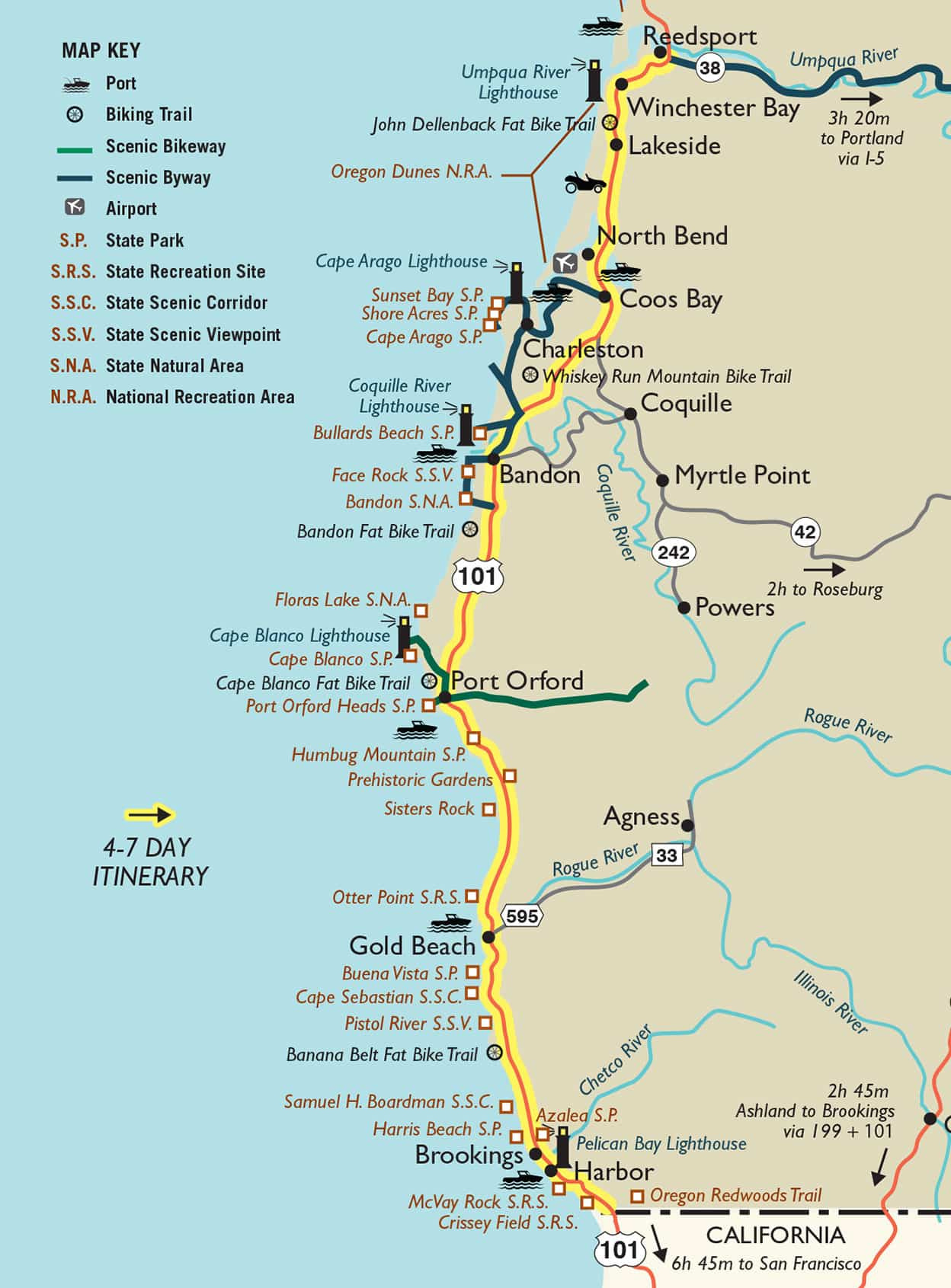Explorer&amp;#039;S Paradise: Gold Beach To Brookings - Travel Oregon throughout Map of Gold Beach Oregon