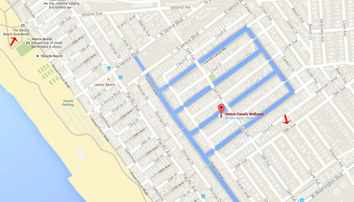 Google Maps Venice Beach Ca