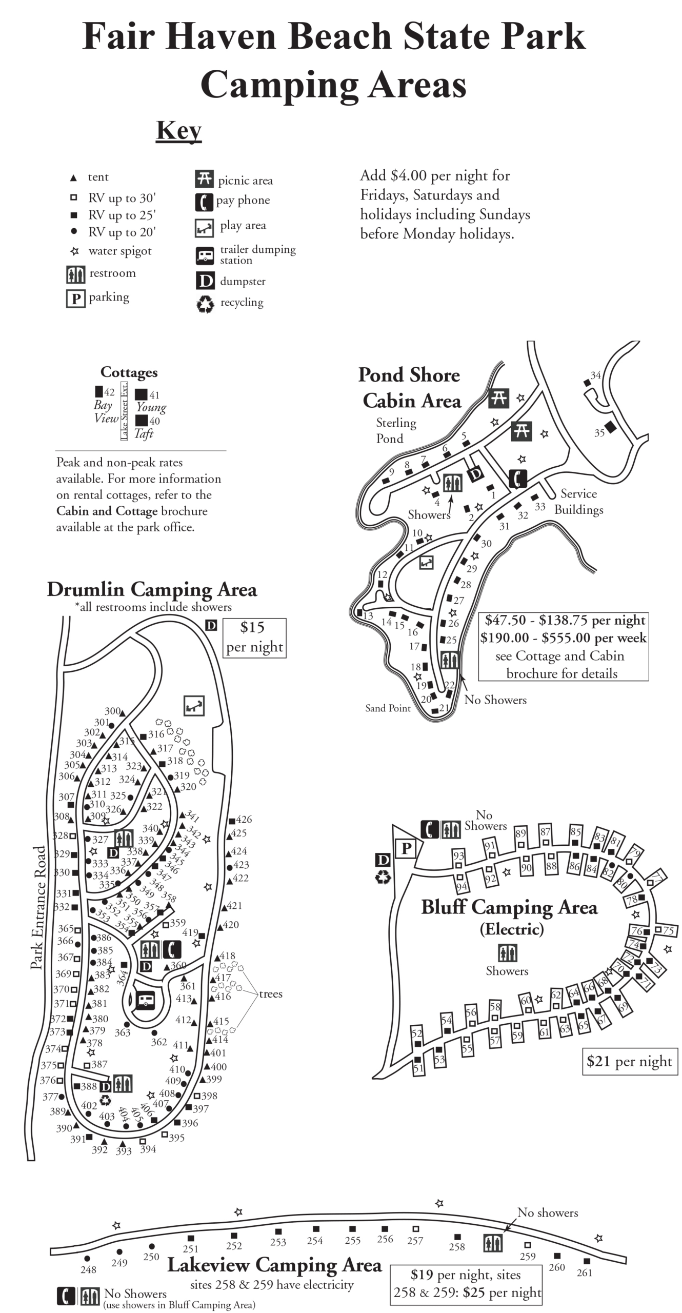 Fair Haven Beach State Park Campsite Photos - Location Map for Fair Haven Beach State Park Map