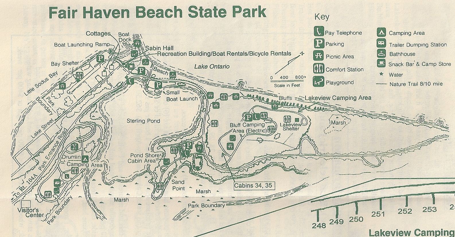 Fair Haven State Park with Fair Haven Beach State Park Map