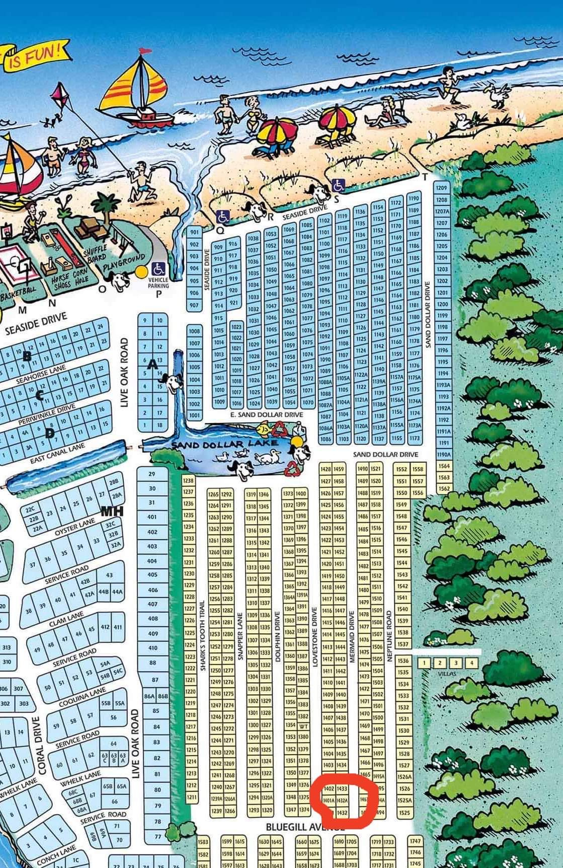 Family Friendly! 1432-A Mermaid | Homeowners At Ocean Lakes throughout Ocean Lakes Myrtle Beach Map