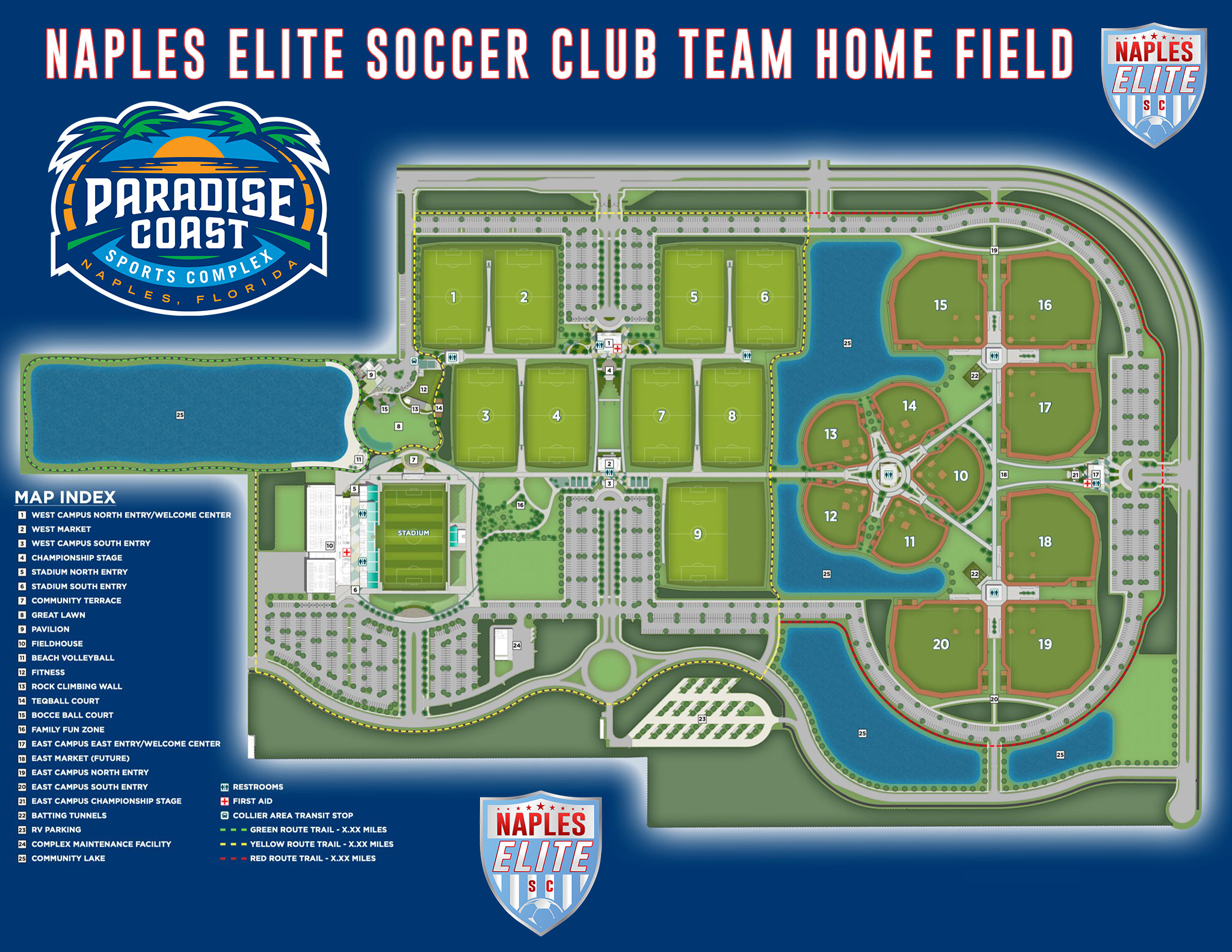 Fields - Naples Elite Soccer Club regarding Sports At the Beach Field Map