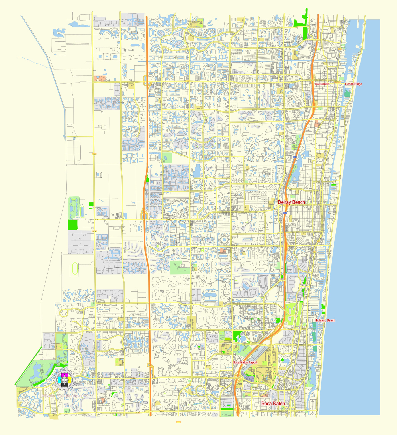 File:delray Beach Florida Us Street Map.svg - Wikimedia Commons regarding Delray Beach Fl on Map