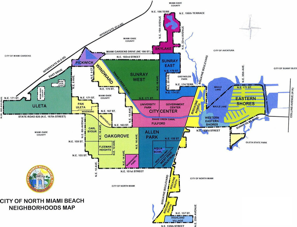 File:nmbhoods - Wikimedia Commons intended for Map of North Miami Beach Florida