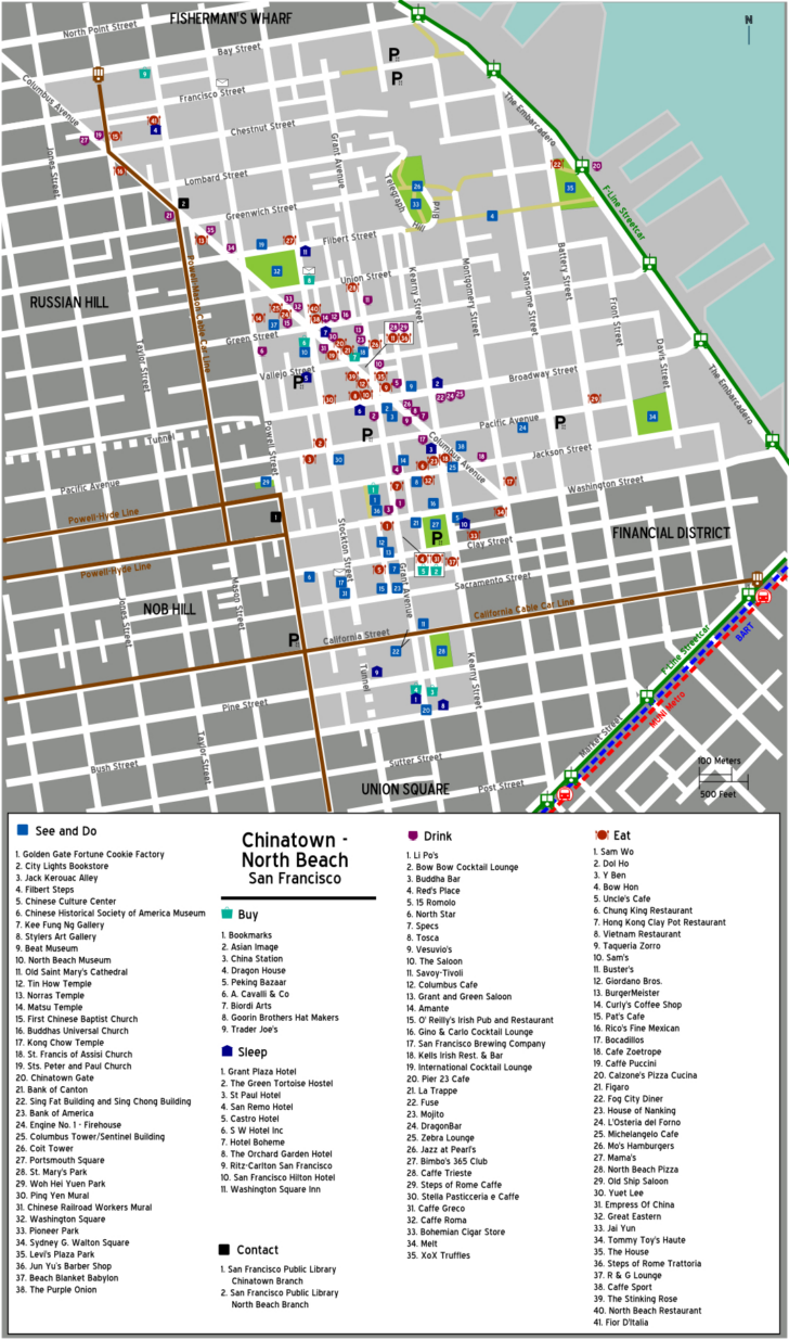 Map North Beach San Francisco