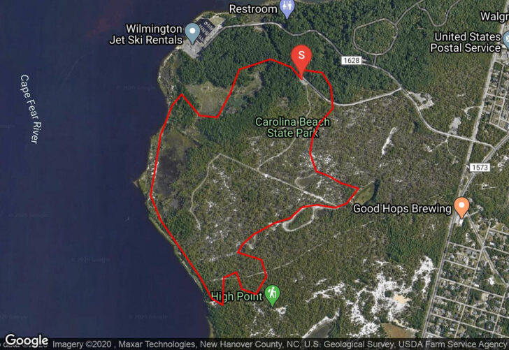 Carolina Beach State Park Map