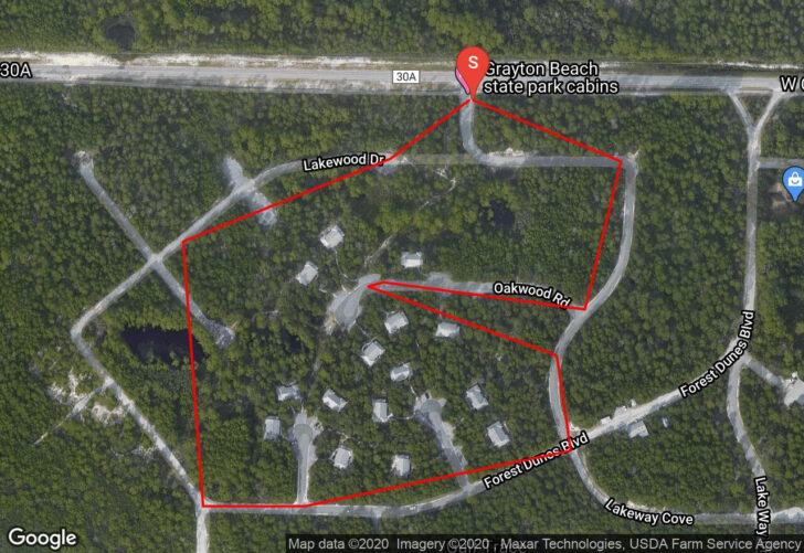 Grayton Beach State Park Map