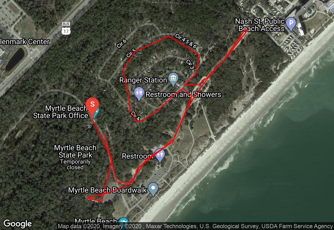 Find Adventures Near You, Track Your Progress, Share throughout Map Of Myrtle Beach State Park