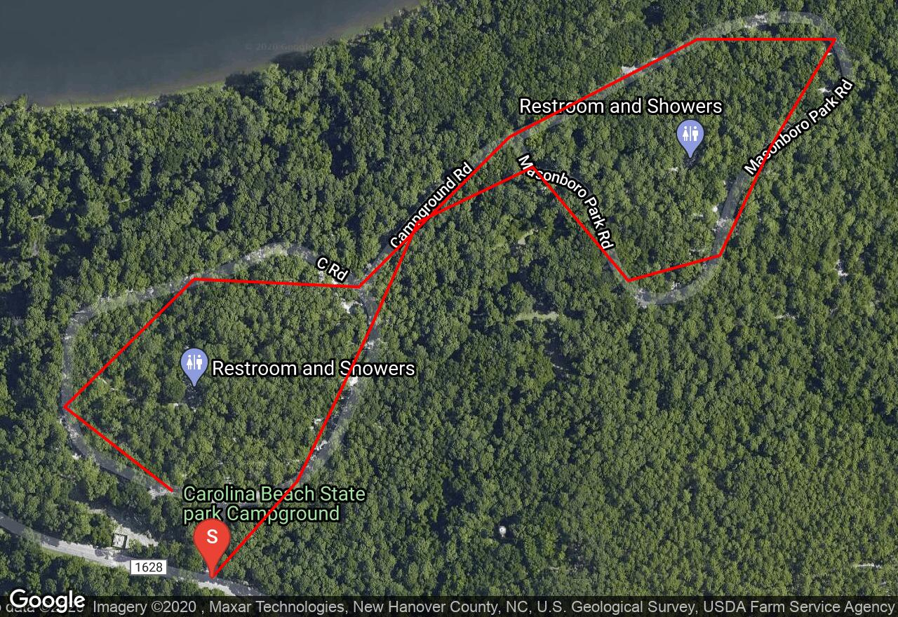 Find Adventures Near You, Track Your Progress, Share with Carolina Beach State Park Camping Map