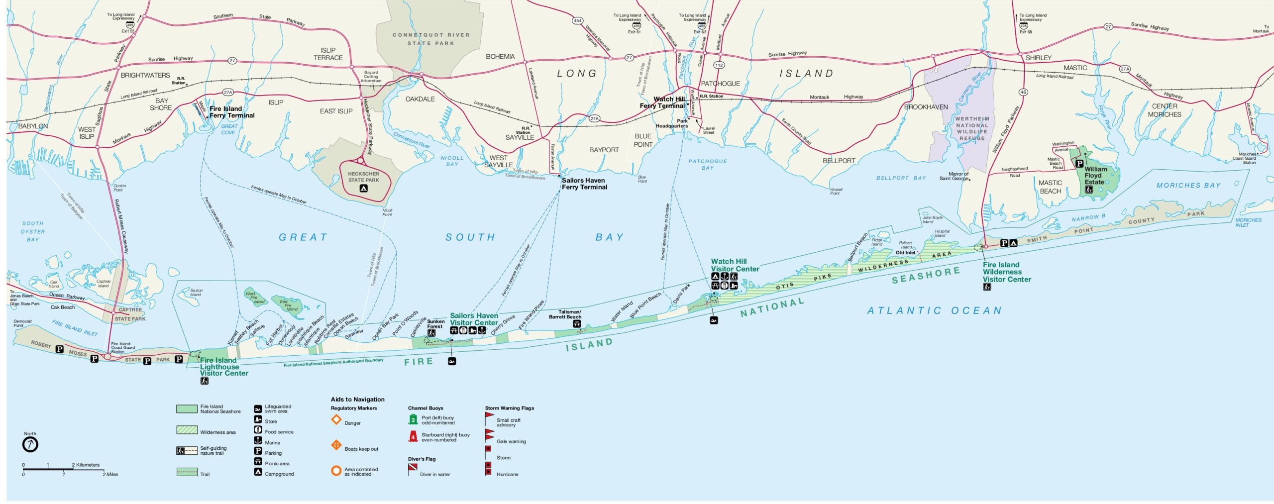 Fire Island Maps | Npmaps: Free National Park Maps within Ocean Beach Fire Island Map