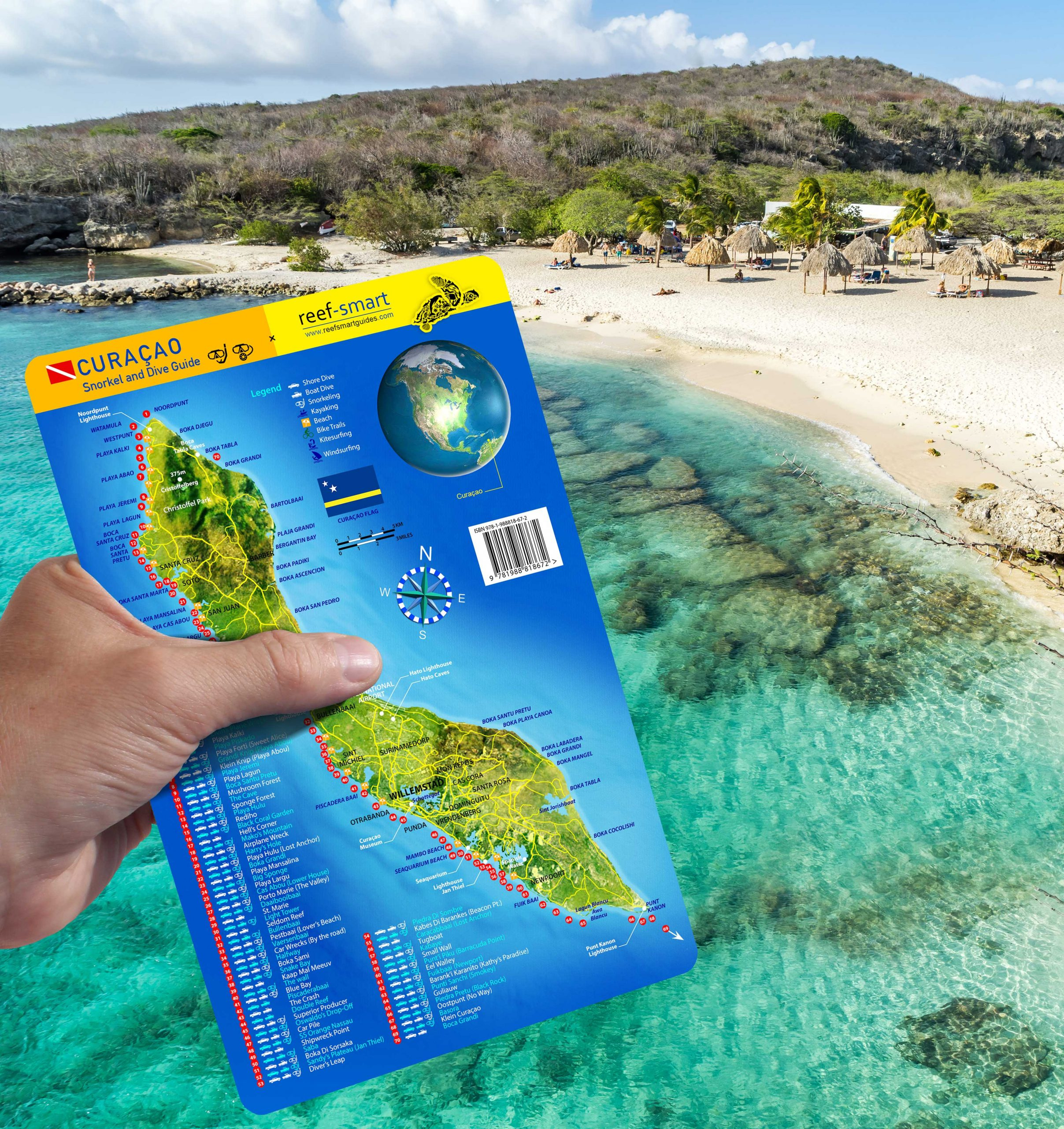 First Map Of Curaçao Now Available - Reef Smart Guides inside Best Beaches In Curacao Map