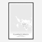 Flamenco Beach Puerto Rico Map Poster, Flamenco Beach City Road Wall Art  Print   Custom Maps & Posters In Map Of Flamenco Beach Puerto Rico