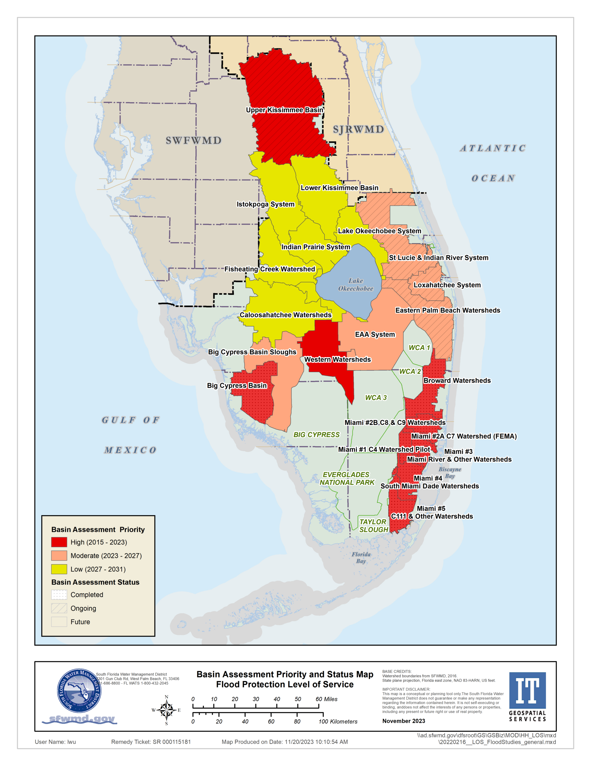 Flood Protection Level Of Service | South Florida Water Management with regard to Palm Beach County Florida Flood Zone Map