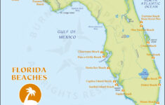 Florida Beach Map, Florida Beaches Map, Map Of Florida Beaches with regard to West Coast of Florida Map of Beaches