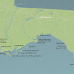Florida Beaches Map 18X24 Poster   Etsy Intended For Map Of Florida Mexico Beach