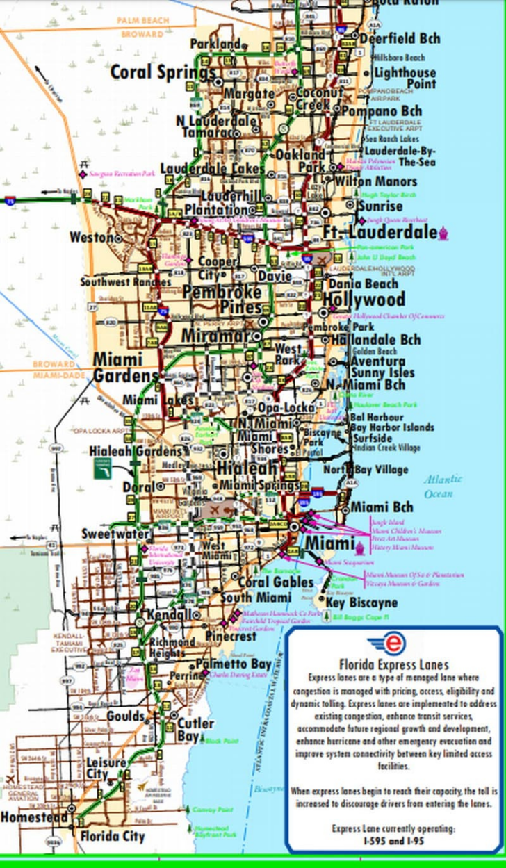 Map of East Coast of Florida With Towns Map of East Coast of Florida With Towns