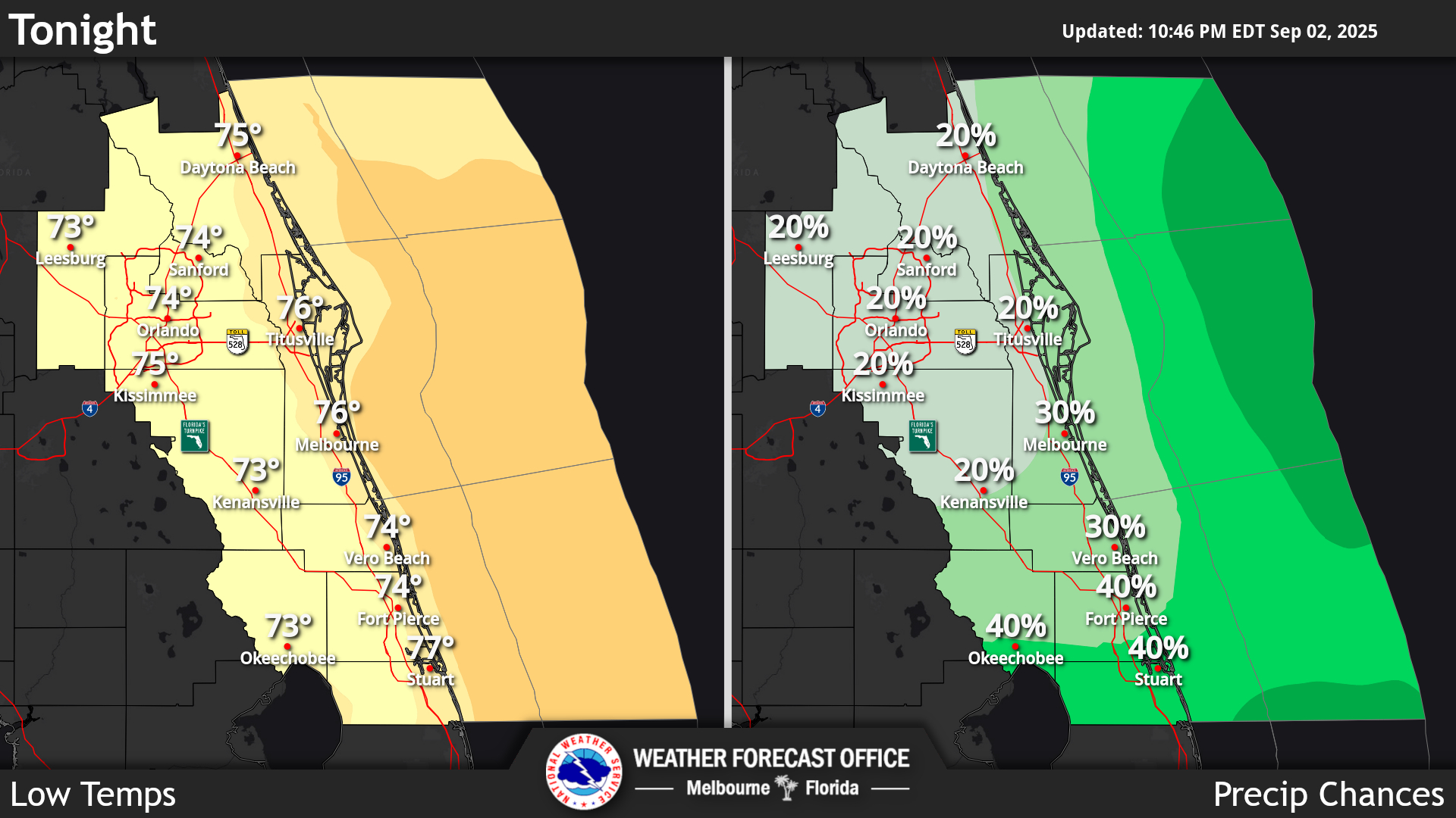 Florida Nws Weather Forecast regarding Weather Map Daytona Beach Fl
