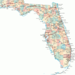 Florida Road Map   Fl Road Map   Florida Highway Map Intended For Map Of Upper East Coast Of Florida