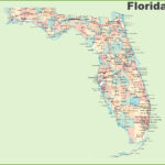 Florida Road Map With Cities And Towns   Ontheworldmap With Map Of Florida East Coast Towns