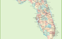 Florida Road Map With Cities And Towns - Ontheworldmap with Map Of Florida East Coast Towns