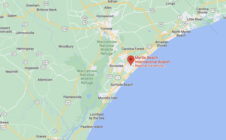 Google Map of Myrtle Beach