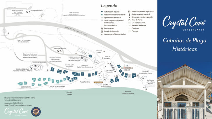 Crystal Cove Beach Cottages Map
