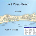 Fort Myers Beach Florida Oval Vinyl Bumper Sticker Decal Pertaining To Map Of Fort Myers Beach Hotels