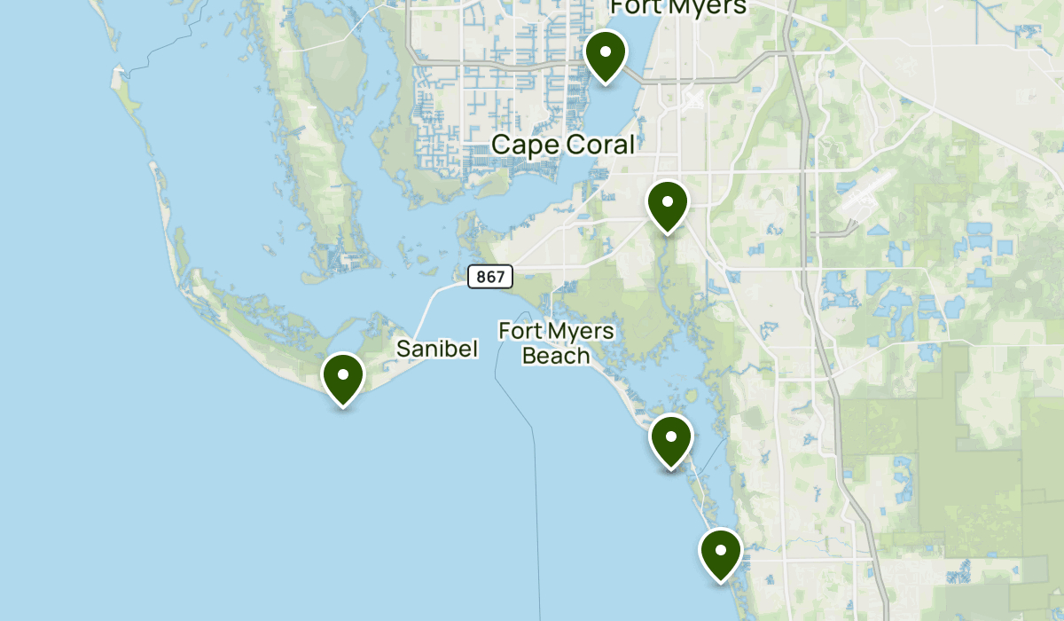 Fort Myers | List | Alltrails throughout Fort Myers Beach Fl Map